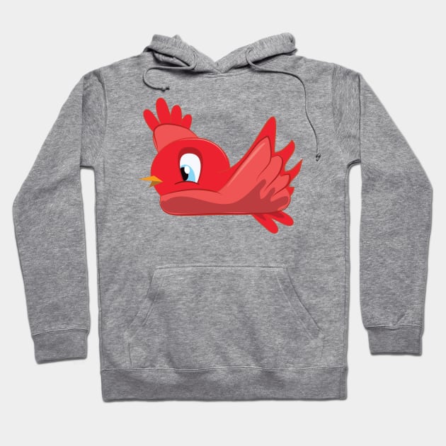 Cute cartoon Bird Hoodie by nickemporium1